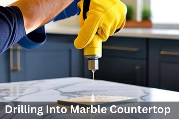 drill into marble countertop